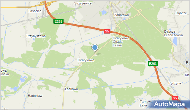 mapa Książęcy Las, Książęcy Las na mapie Targeo